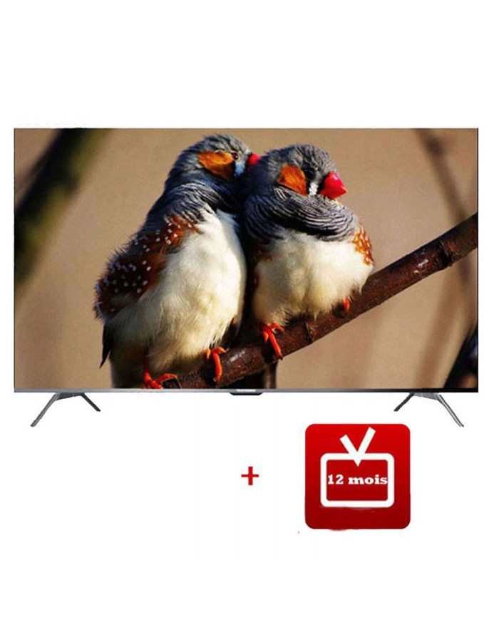 TV TELEFUNKEN 50'' SMART ANDROID G3A 4K UHD + ABONNEMENT 12 MOIS